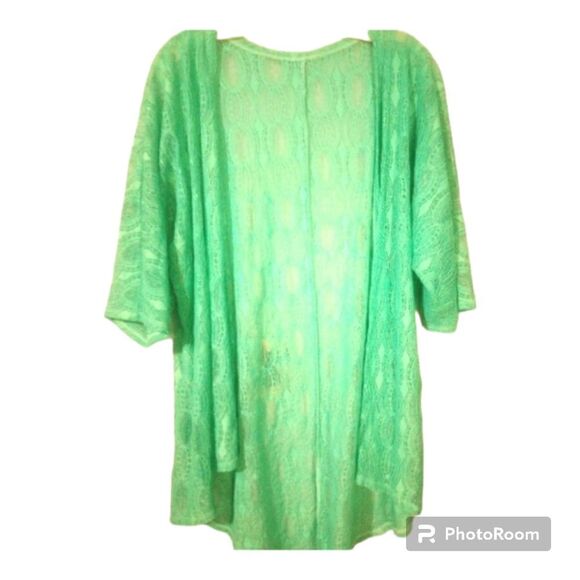  Open lace short sleeve duster/cover up - Picture 1 of 11